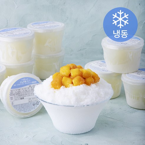 흥국에프앤비 스노우빙 밀크 (냉동) 300g 24팩 설빙연유 흥국에프앤비 스노우빙 밀크 (냉동) 300g 24팩 설빙연유