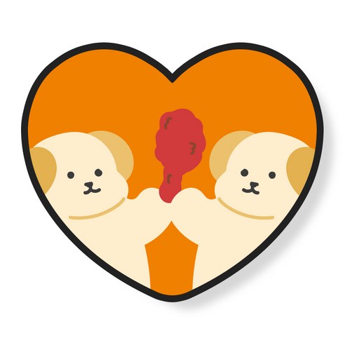 누아트 하트 스마트톡, 강아지 양념닭다리, 1개