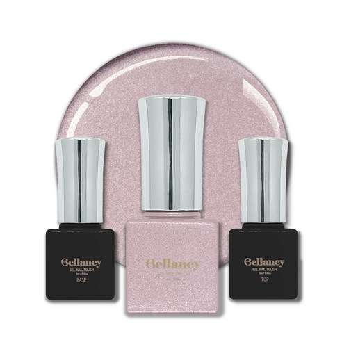 벨랑시 원스텝 젤네일 5ml + 젤네일 베이스 5ml + 젤네일 탑 5ml 세트, 1세트, SN 36 핑크 파우더