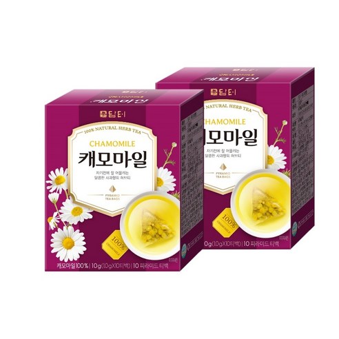 담터 캐모마일 삼각티백, 1g, 10개입, 2개