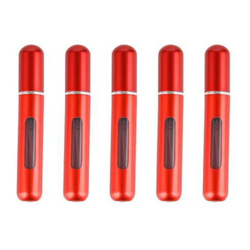 향수 스킨 로션 공병 8ml, 5개, 레드