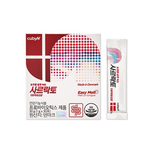 큐비앤 사르락토 100억 유산균 30p, 1개, 30g