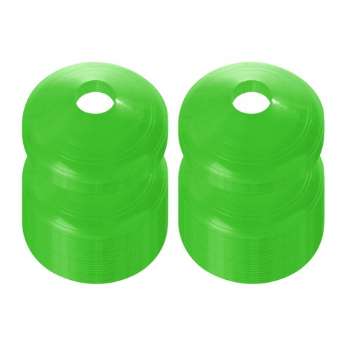 블럭마트 접시콘 100p, 그린, 100개