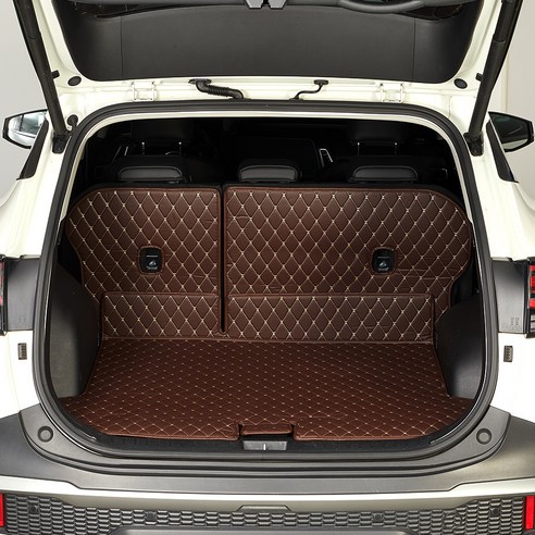 메이튼 차량용 트렁크 매트 일체형 GW107, G4 렉스턴 7인승 (17년5월~2020년10월), 브라운