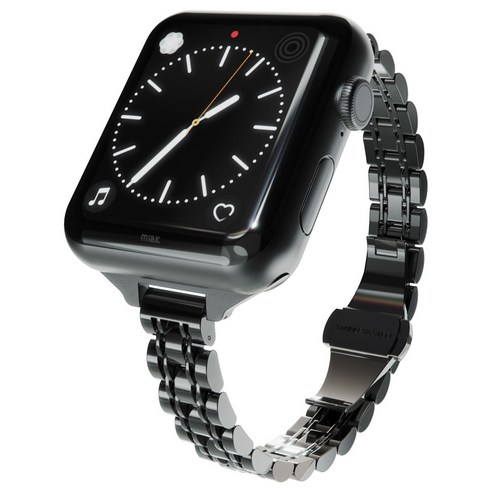 미아크 애플워치 슬림 쥬빌레 스트랩 밴드 38/40/41mm호환, 실버