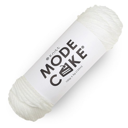 니뜨 모드케이크실 100g, 01 화이트, 1개