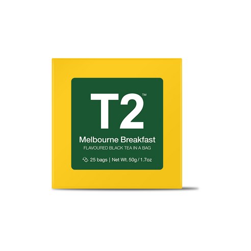 T2 멜버른블랙퍼스트 티백, 2g, 25개