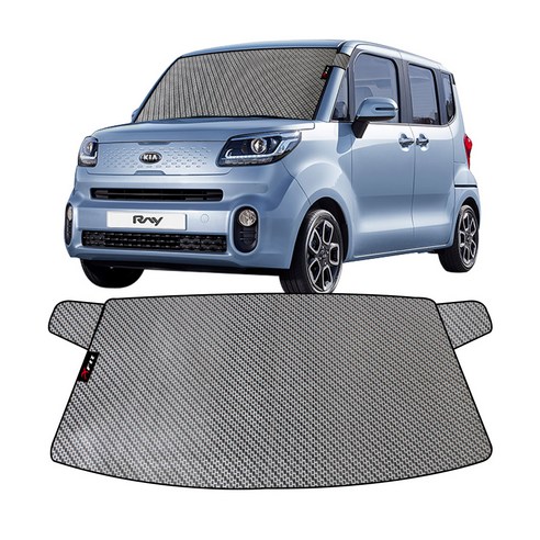 엑스핏 4D 입체 앞유리 햇빛가리개 레이, 혼합색상, 1개