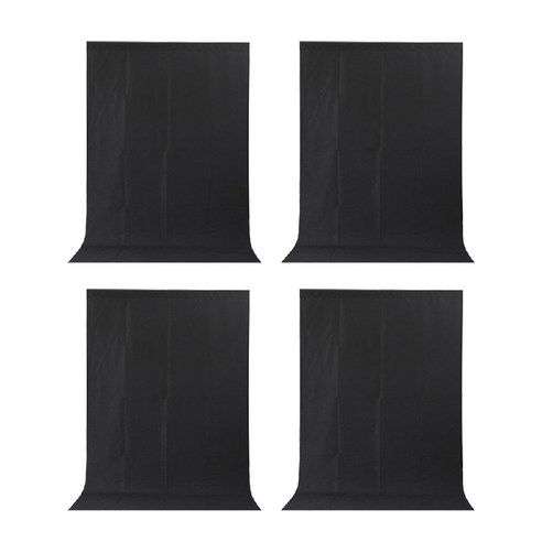 대한 베이직 폴리 촬영용 배경천 1.5 x 2m, 단일상품(블랙), 4개