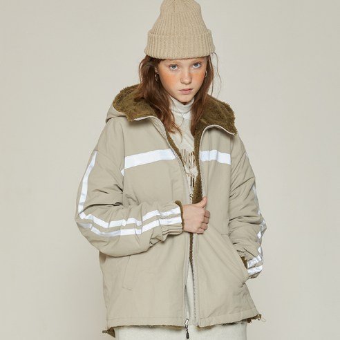 러브이즈트루 여성용 DT REVERSIBLE HOOD JUMPER