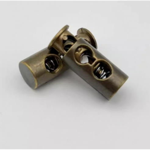 미소로운 타원형 끈길이 조절 버클 24 x 9 x 4.5 mm, 골드, 5개