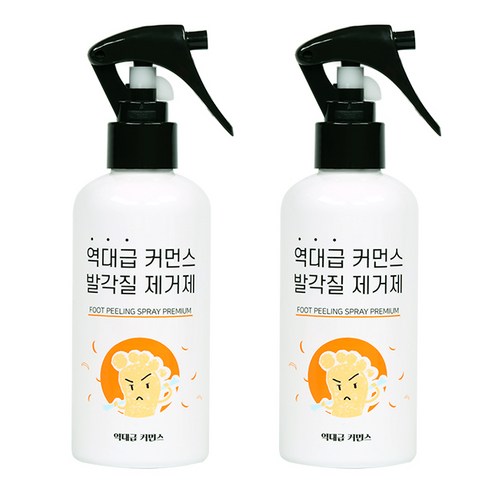 역대급커먼스 발각질 제거제 풋 필링 스프레이 200ml, 2개