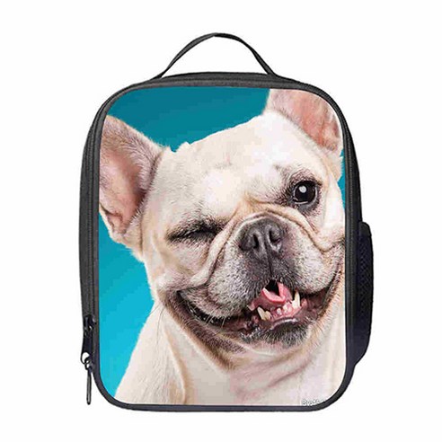 파라다이소 나의 사랑 강아지 디자인 보온 보냉 토트 크로스백 도시락 가방, 14