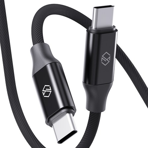 신지모루 C타입-C타입 초고속 충전 케이블 60W, 블랙, 1개, 2m