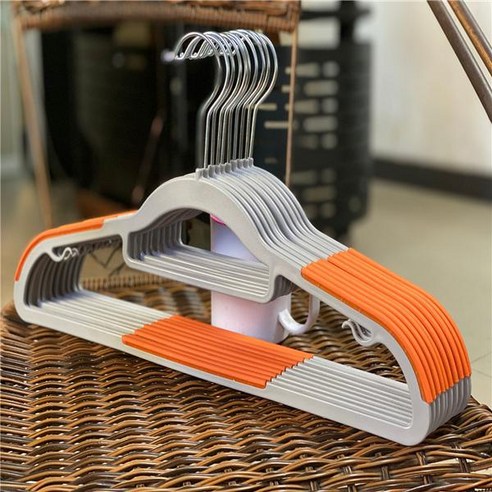 옷걸이 42cm GH52_RD_491, 오렌지, 10개입