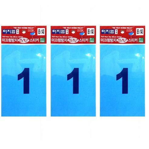 터치엠 미끄럼방지 실리콘스티커 투명, 3개