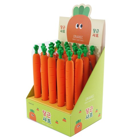 PINKFOOT 胡蘿蔔自動鉛筆組 學校用品 胡蘿蔔尖 書寫工具 鋒利 鉛筆替代品 2000 胡蘿蔔尖 機械鉛筆 學生尖