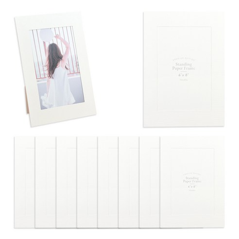 모노라이크 프리미엄 스탠딩 페이퍼 프레임 10p, 화이트, 10개