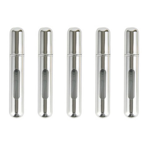 향수 스킨 로션 공병 8ml, 5개, 실버