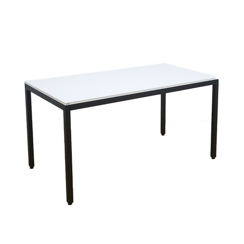 다가구 프래그마 책상 120 x 45 cm, 상판(아이보리) + 프레임(블랙)