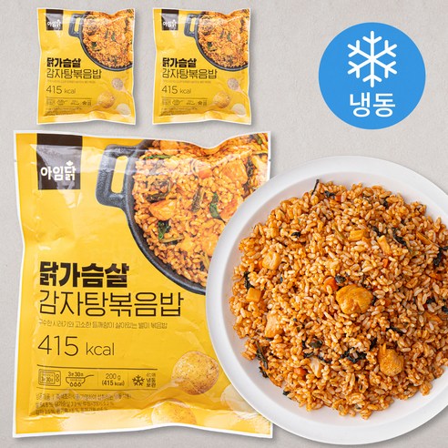 아임닭 닭가슴살 감자탕 볶음밥 (냉동), 200g, 15개