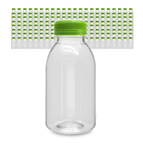 미르 우유 투명 그린캡 페트병, 300ml, 223개