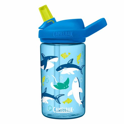 카멜백 에디 키즈 유아동 물병, Sharks and Rays, 400ml