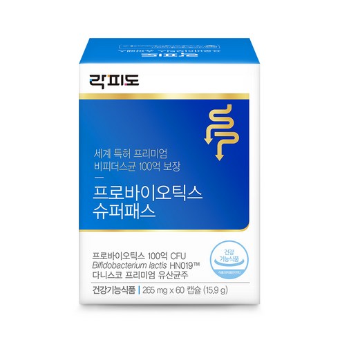 락피도 프로바이오틱스 슈퍼패스, 60정, 1개