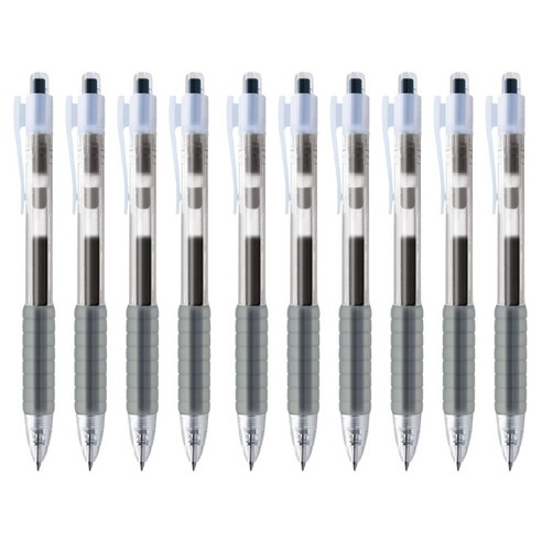 파버카스텔 소프트 에어 젤펜 0.5mm, 블랙, 10개