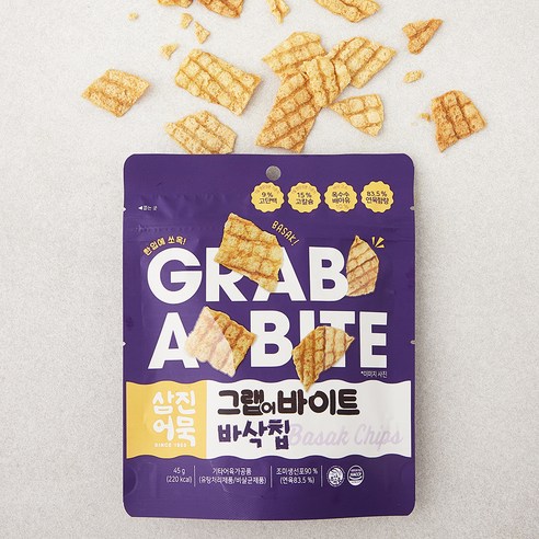 삼진어묵 그랩 어 바이트 바삭칩 - 어포 | 쿠팡