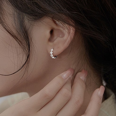 S925 銀925 銀耳環 S925耳環 銀耳環 女士耳環 時尚耳環 獨特耳環 立方耳環 立方耳環