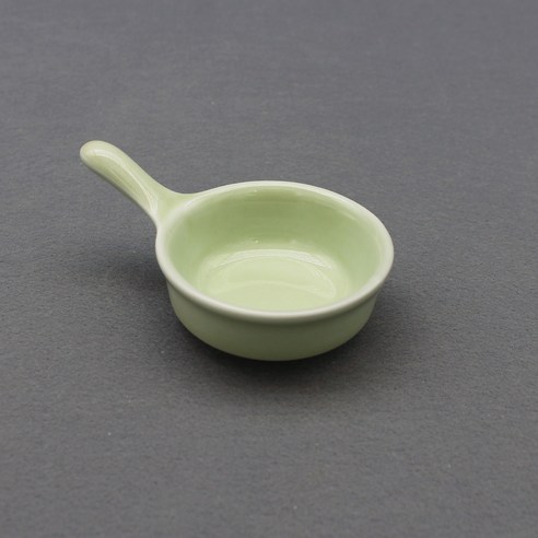 달소금 귀여운 손잡이 소스볼 7 x 10.5 x 3 cm, 라이트그린(유광), 1개