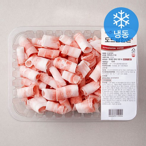 도드람한돈 대패 삼겹살 구이용 (냉동), 1kg, 1개