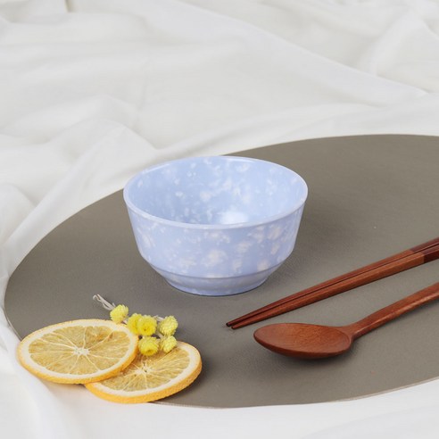 레트로 분식 떡볶이 팝 중식공기 1호, BLUE, 10개