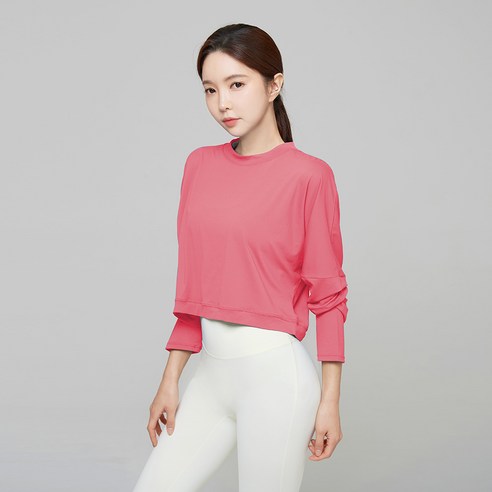 벤디스 여성용 에인셜 베이직 슬리브 요가 티셔츠 Y007