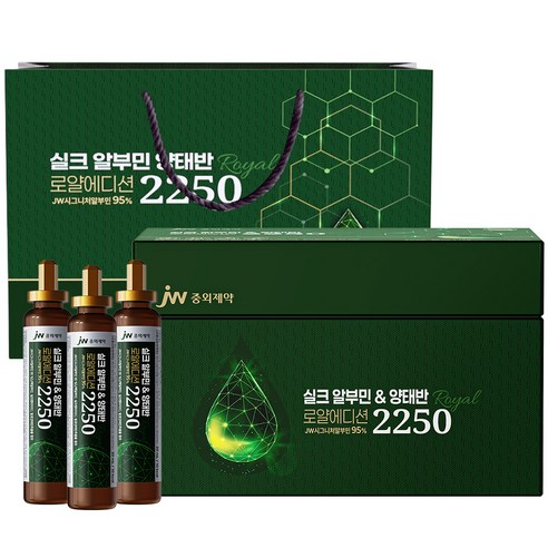 JW중외제약 실크 알부민 양태반 로얄 에디션 2250 + 쇼핑백