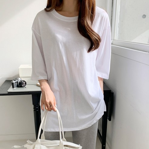 T卹 彩色T卹 日常T卹 OOD 休閒look 日常look 短袖T卹 分體T卹 寬褲女款T卹 疊穿 overfit T卹
