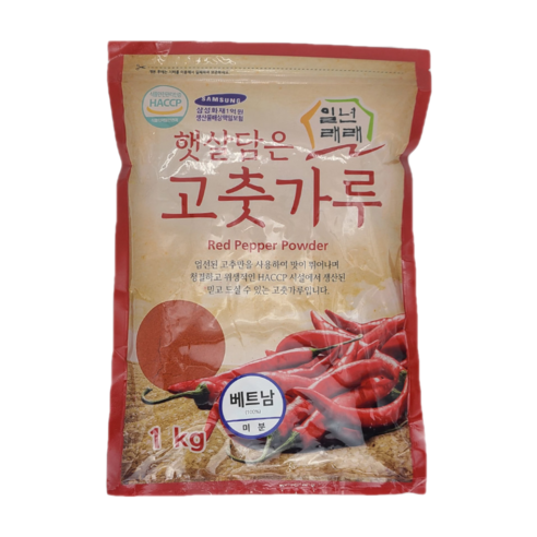 일년래래 햇살담은 베트남 아주매운맛 미분용 고춧가루, 1kg, 1개