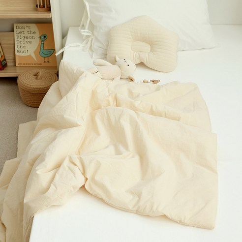 아기 피부를 감싸는 포근한 안식처, 아솜느 순면 100수 베이직 아기 이불 아기겨울이불