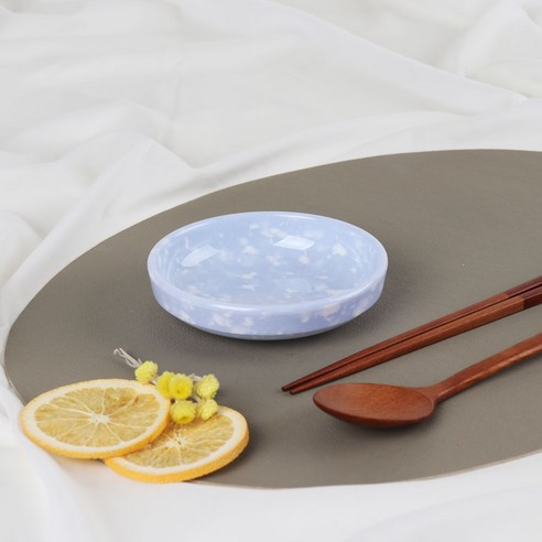 레트로 분식그릇 떡볶이 팝 반찬그릇 4호, BLUE, 10개