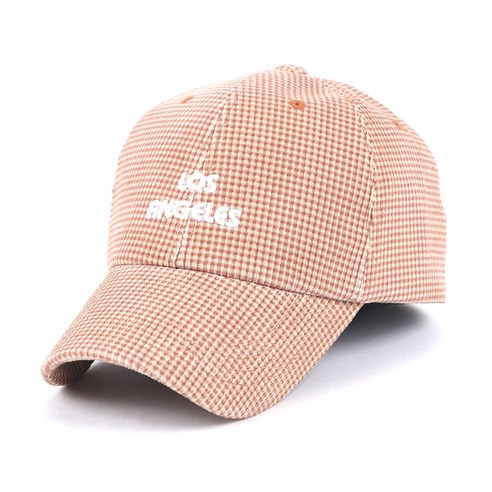 아이엠캡 로스엔젤레스 자수 체크 볼캡