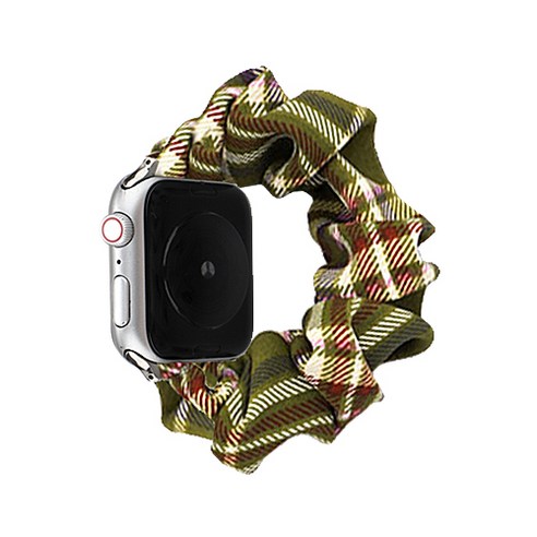 코쿼드 애플워치 6 5 4 3 2 SE 곱창밴드 스크런치 스트랩 밴드 38/40mm, 035