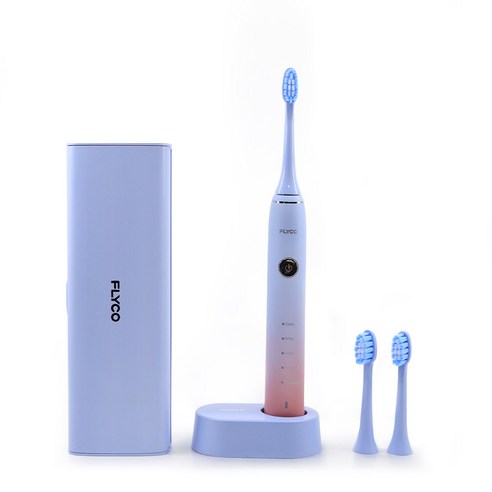 전자 칫솔 플라이코 선라이즈 컬렉션 음파 전동칫솔 + 칫솔모 2p + 무선충전거치대 + 휴대용 케이스 세트, FT7105KR(블루) 2 플라이코 선라이즈 컬렉션 음파 전동칫솔 + 칫솔모 2p + 무선충전거치대 + 휴대용 케이스 세트, FT7105KR(블루)