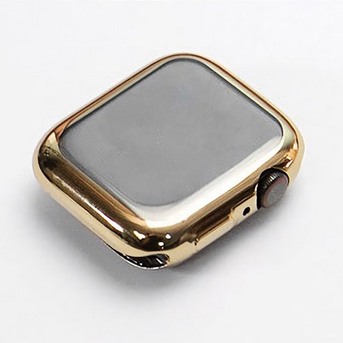 알피나케이스 애플워치 TPU 풀커버 젤리 소프트 케이스 44mm, 골드