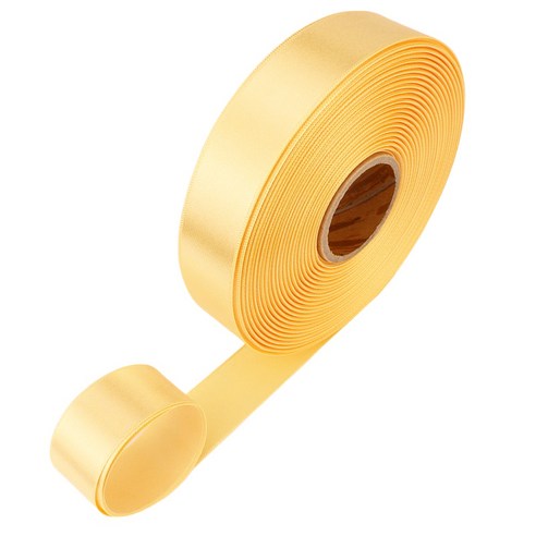 포장넷 공단기본 선물포장 리본끈 20mm, 08 연노랑, 45m, 1개