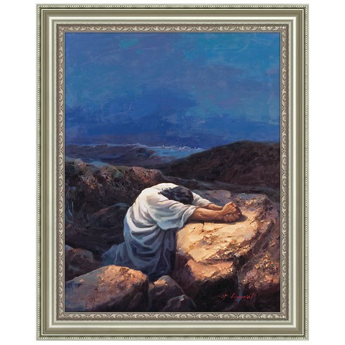 이요한 화백 캔버스 성화 18 겟세마네 기도 2, 실버2