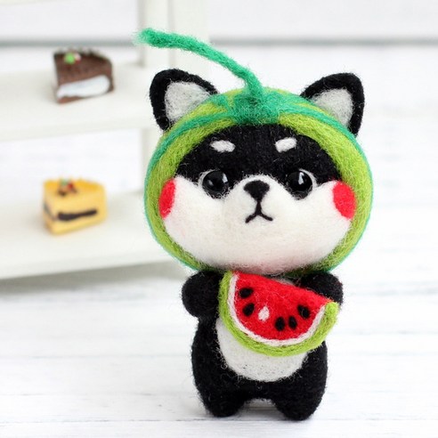 Healingcare 펠트 실 바늘 DIY 세트, 1세트, 32 수박 시바