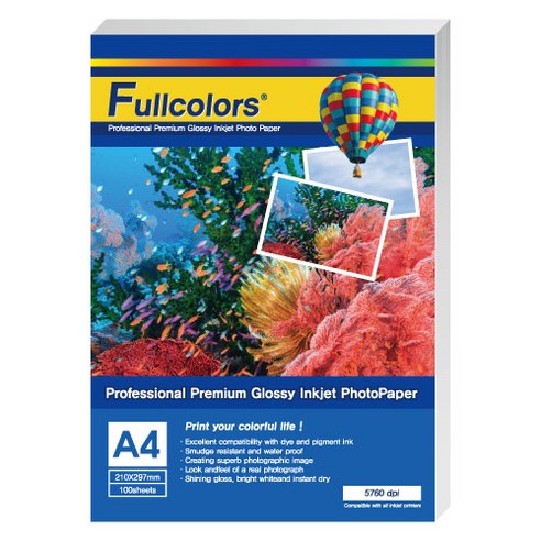 FULLCOLORS 全彩相紙 相紙 噴墨相紙 a4相紙 高光相紙 相紙打印 相紙打印機 打印紙 打印