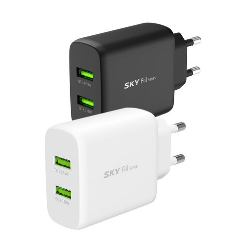 스카이 필 Q2S 36W USB 듀얼 고속충전기: 급속 충전의 새로운 혁명