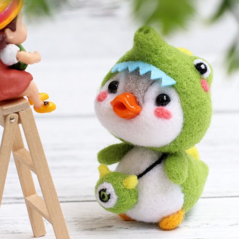 Healingcare 펠트 실 바늘 DIY 세트, 1세트, 25 펭귄 악어